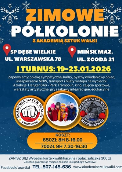 PÓŁKOLONIE ZIMOWE Z ASW