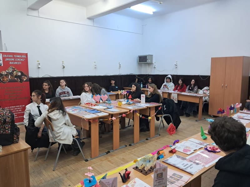 ,,ZIUA IUBIRII ''CELEBRATĂ DE FIRMELE DE EXERCIȚIU DIN CADRUL COLEGIULUI TEHNOLOGIC  ,,GRIGORE CERCHEZ ''