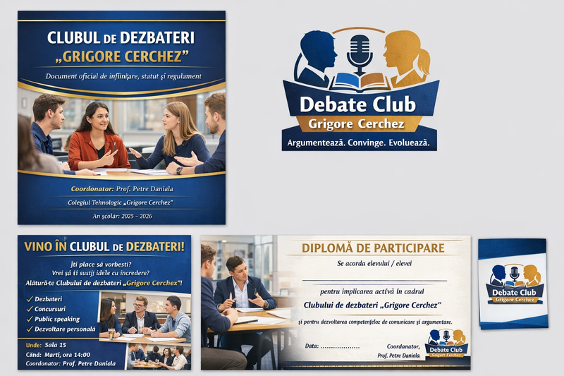 ÎNFIINȚAREA CLUBULUI DE DEZBATERI ,,GRIGORE  CERCHEZ ''