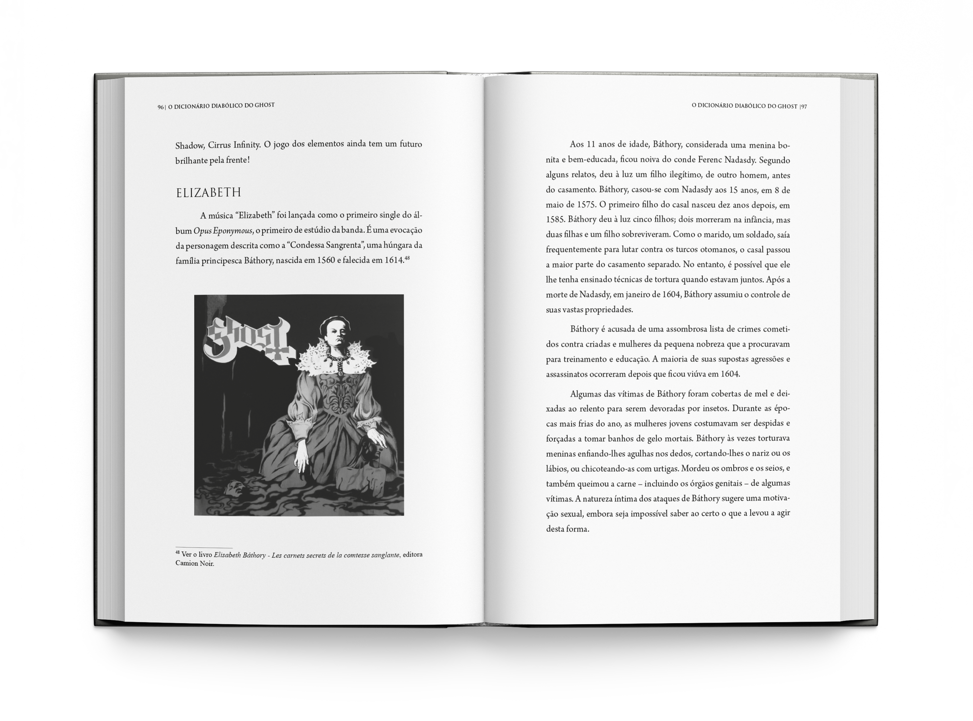 diagramação do livro DICIONÁRIO DIABÓLICO DO GHOST - Editora Estética Torta