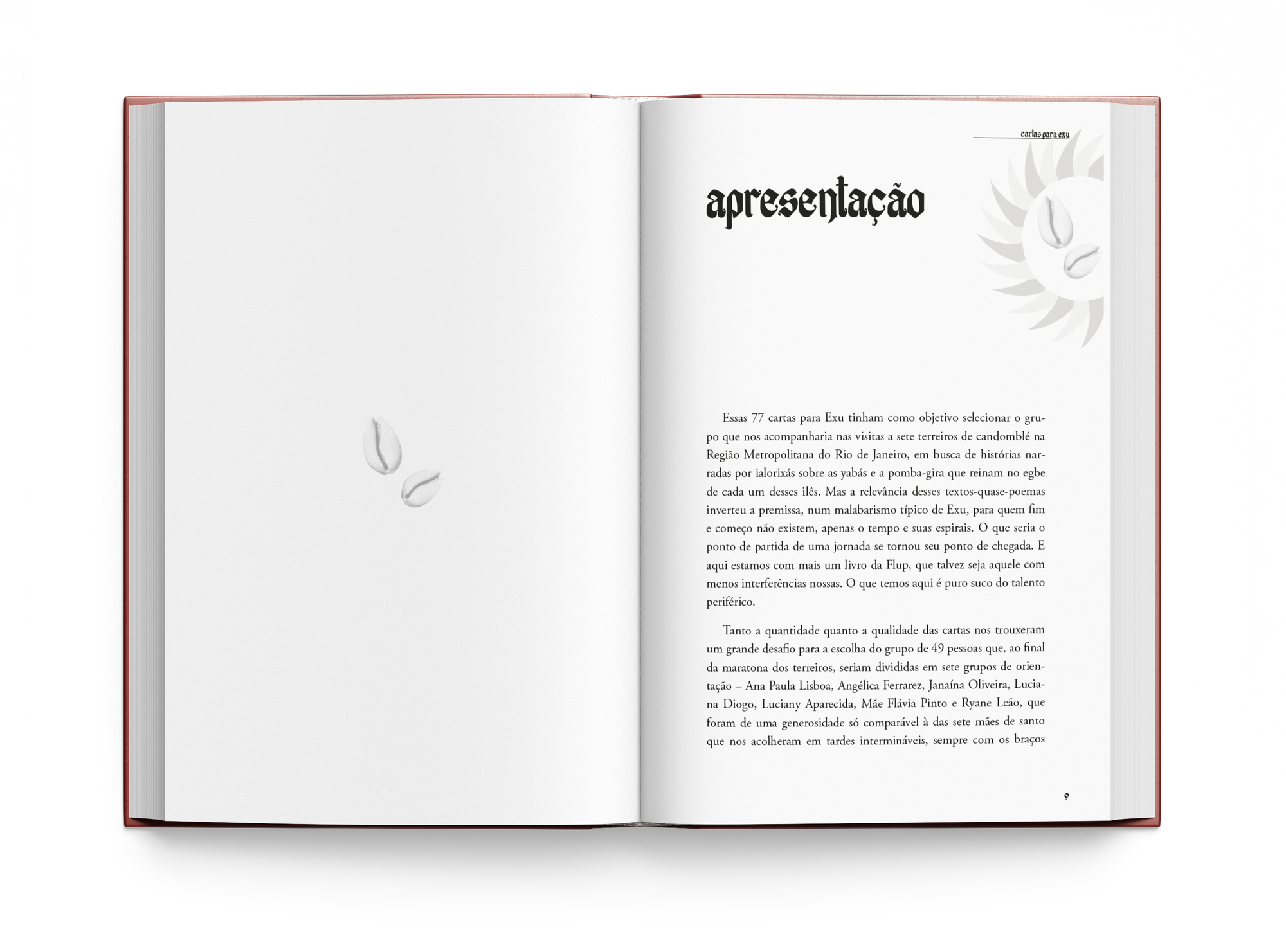 diagramação do livro BARÁ CARTAS PARA EXU - Editora Malê