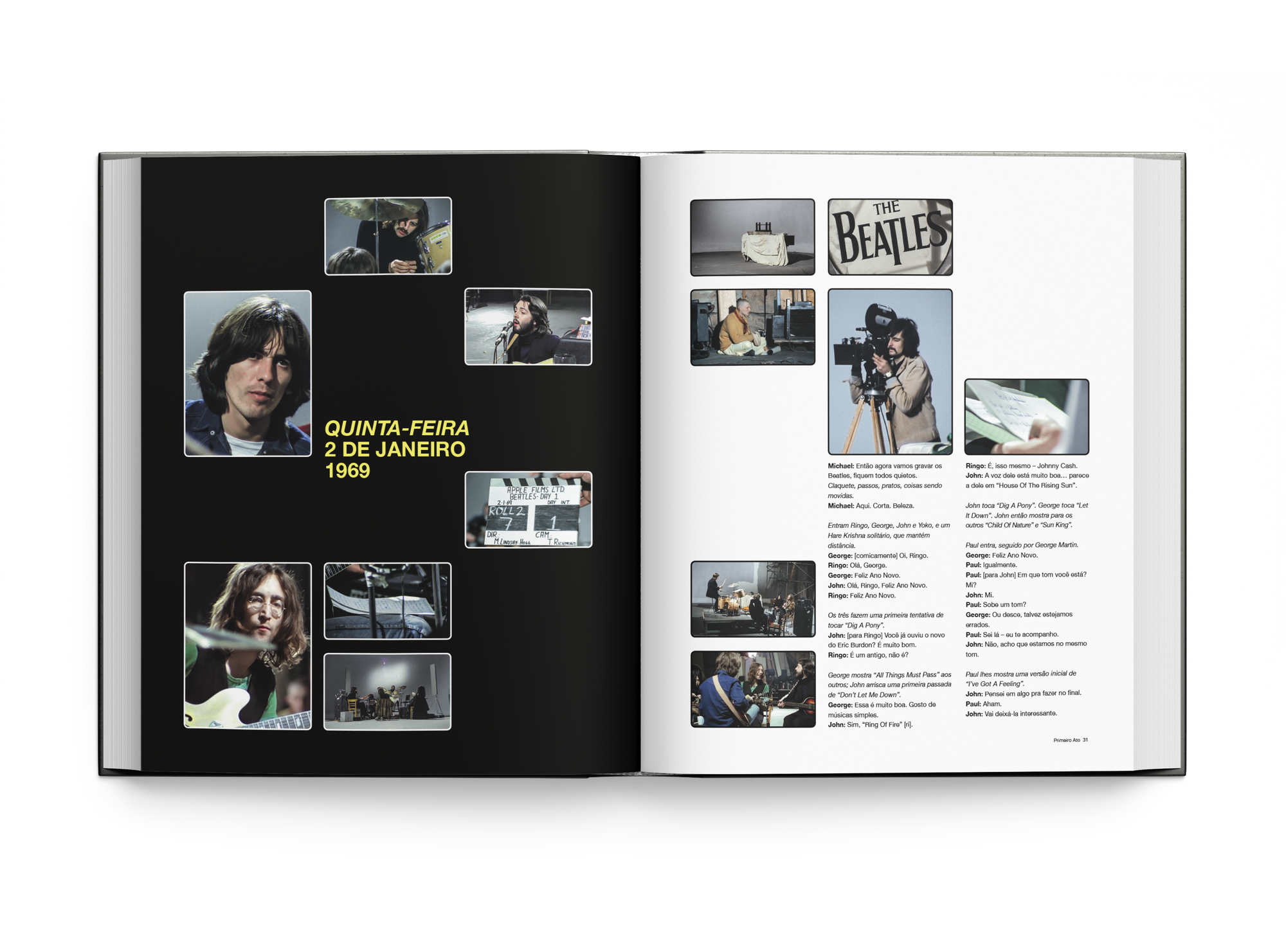 diagramação do livro BEATLES GET BACK - Editora Estética Torta