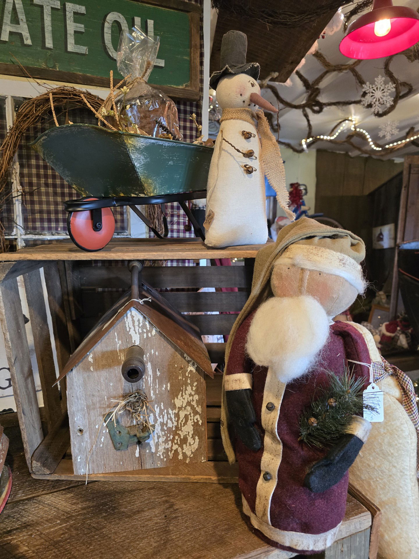 Santa and Birdhouse