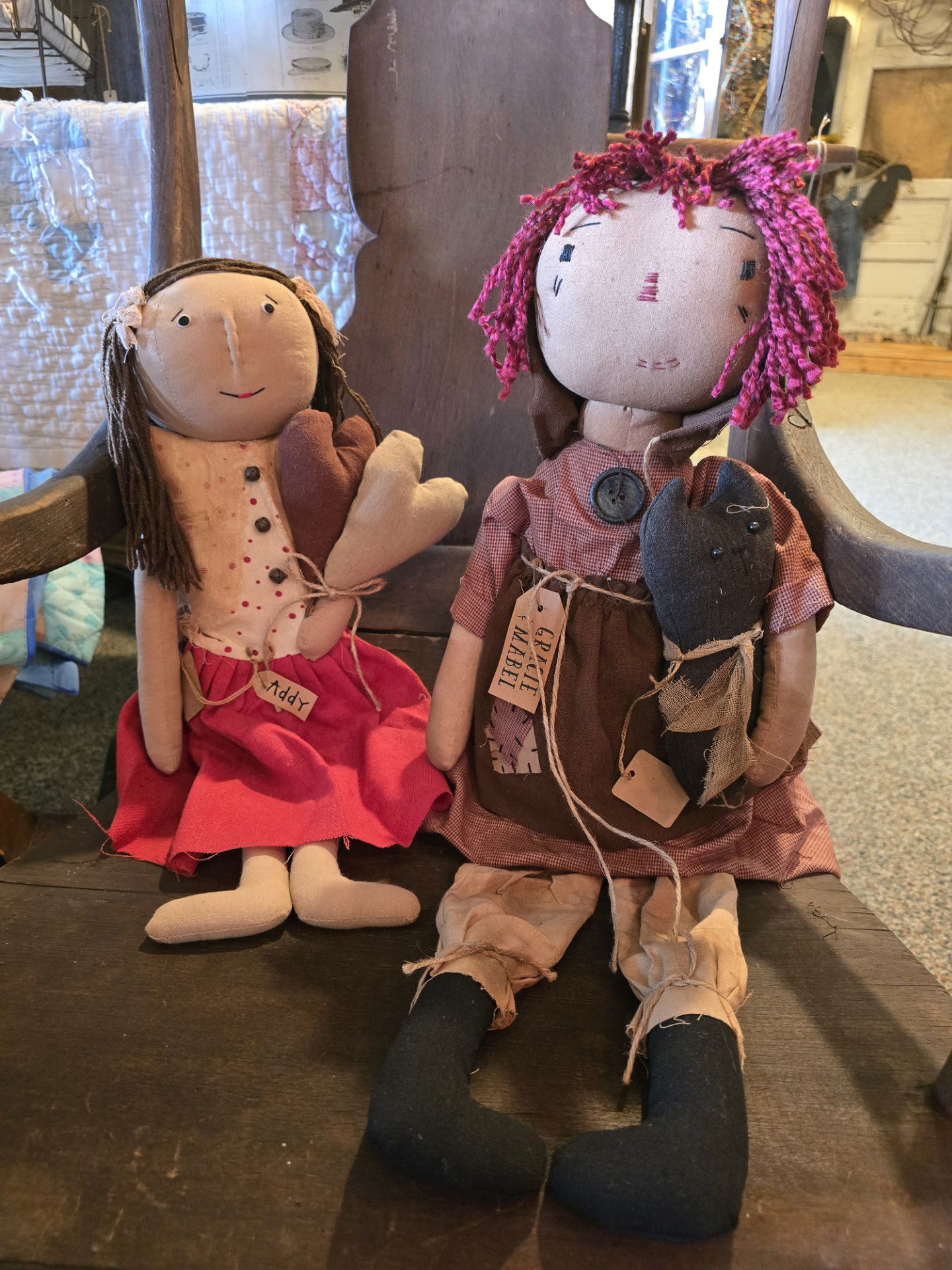 Addy and Grace & Mabel The Cat