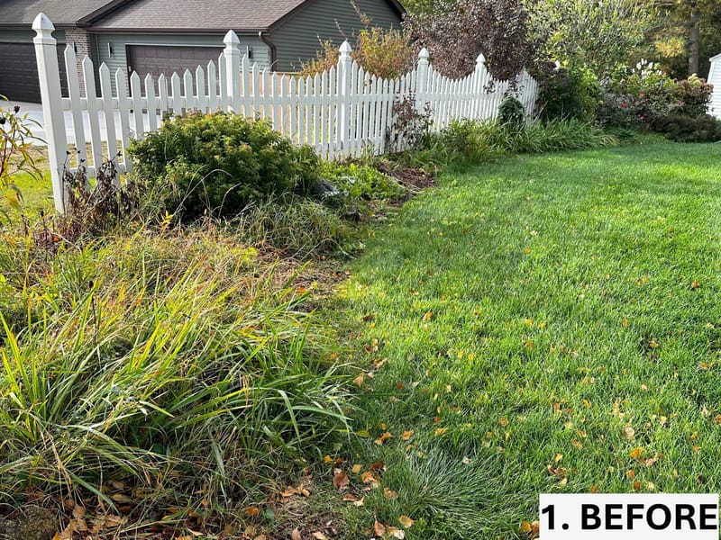 Extensive Front Landscape Bed Restoration