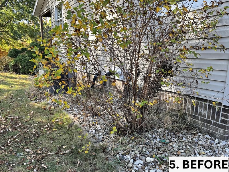 Garden Bed Refresh with River Rock Mulch