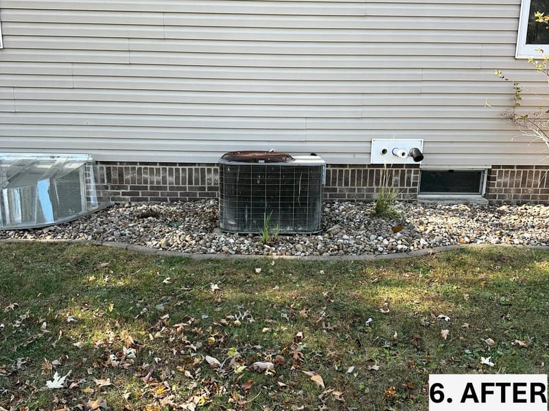 Garden Bed Refresh with River Rock Mulch