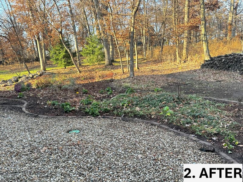 Restoring Rock Pathways and Mulch Garden Beds