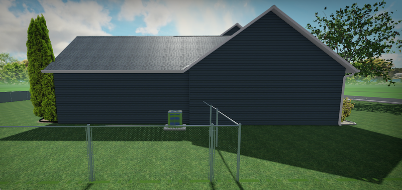  A Bold Transformation: Low Maintenance Landscaping for a Navy Blue Home