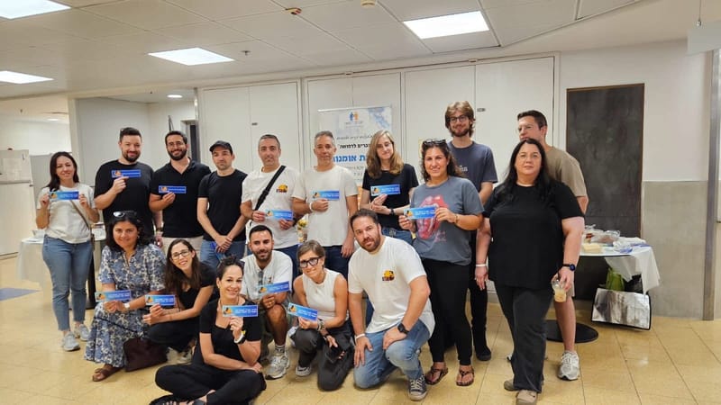 בראנץ׳ חלבית למחלקת “חוזרים לחיים” בבית החולים שיבא לחיילים