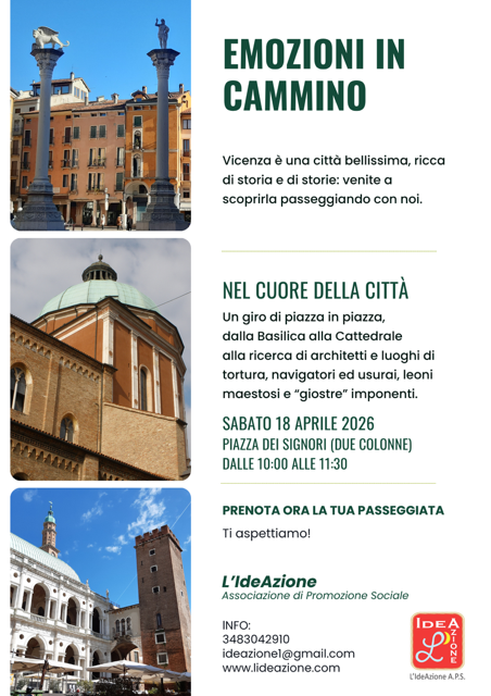 Sabato 18 aprile 2026, Piazza dei Signori (Due colonne) - ore 10,00