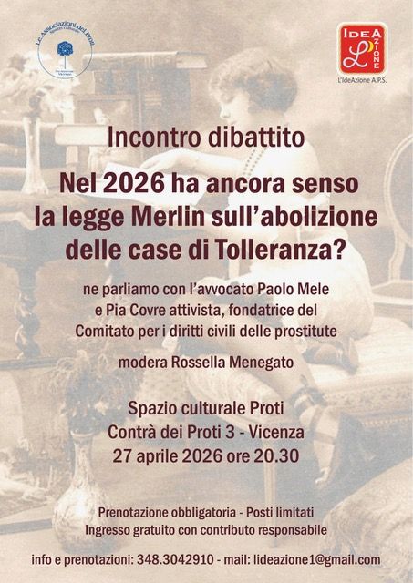 Lunedi 27 aprile 2026, Spazio culturale Proti - ore 20,30