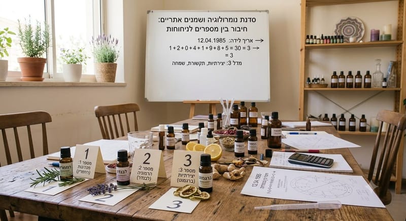 16.8 20:30 סדנת נומרולוגיה ורוקחות בושם רולר אישי