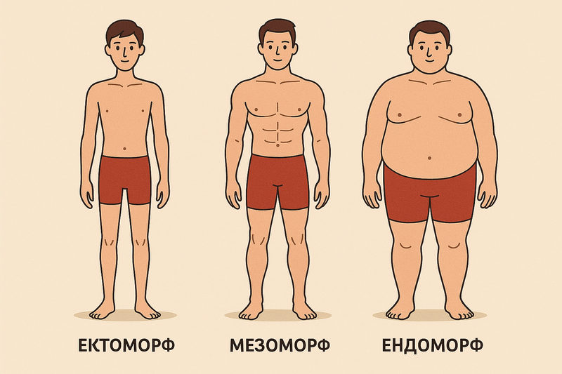 Ектоморф, Мезоморф, Ендоморф