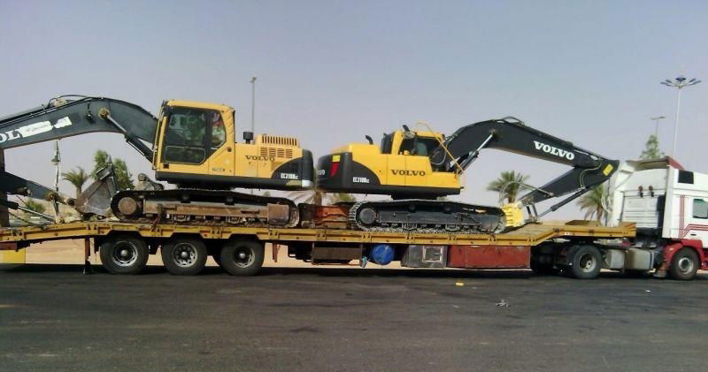 نقل المعدات الثقيلة  بلدوزرات حفارات