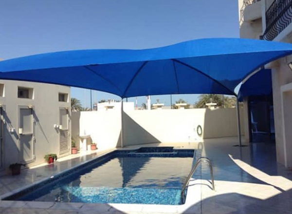 Swimming pool umbrellas