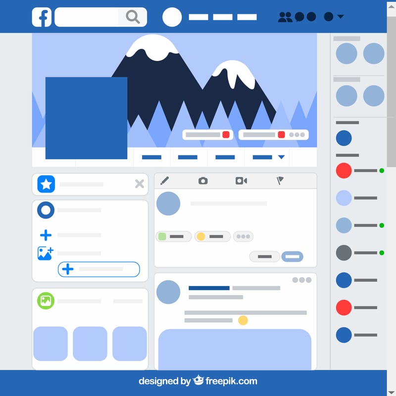 Création de vos pages professionnelles Facebook