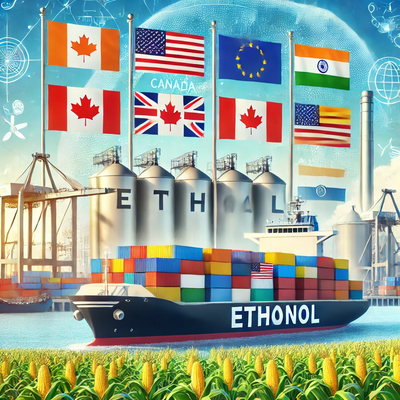 "USDA Forecasts Record 1.85 Billion Gallons of U.S. Ethanol Exports for FY 2025"