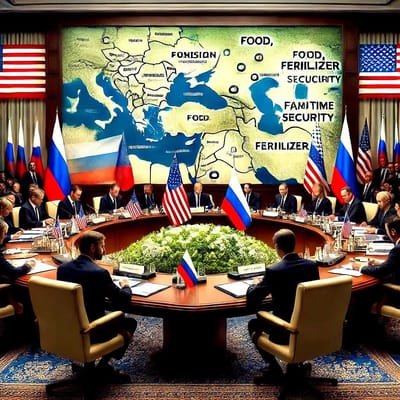 "Russia Secures U.S. Deal to Ease Food and Fertilizer Curbs, Reviving Black Sea Security Agreement"