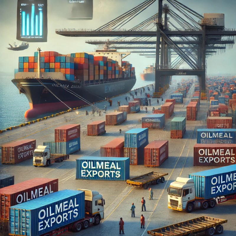 India’s Oilmeal Exports Decline by 12% During April-February of FY 2024-25