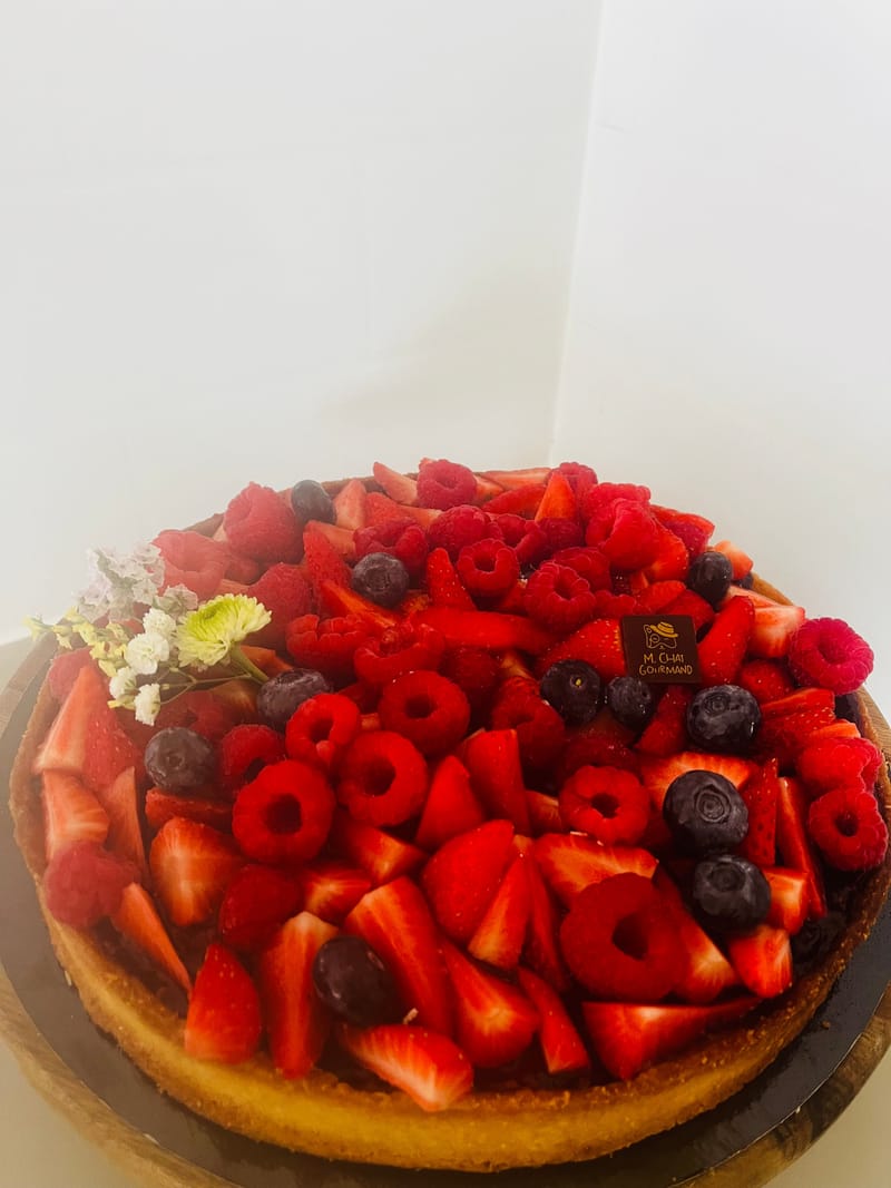 Amande fruits rouges