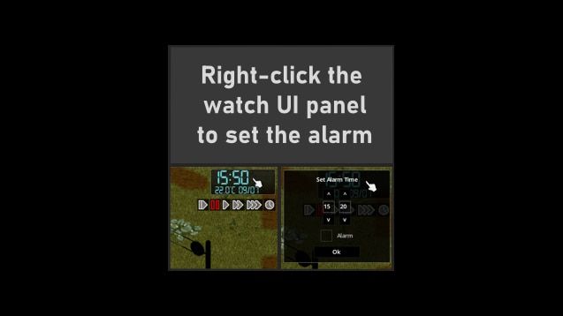 [B41/B42] Right-click Watch To Set Alarm