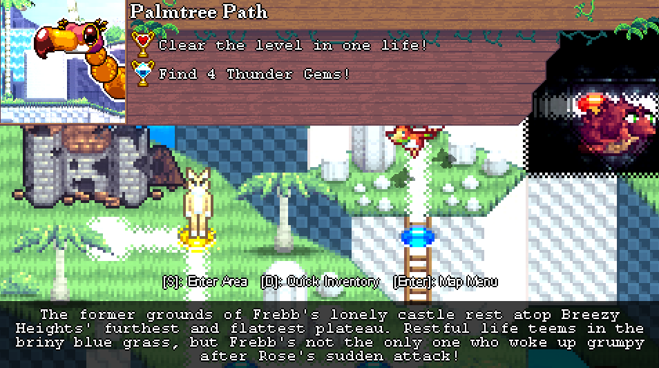 Frebbventure Palmtree Path Unlocked Game Save