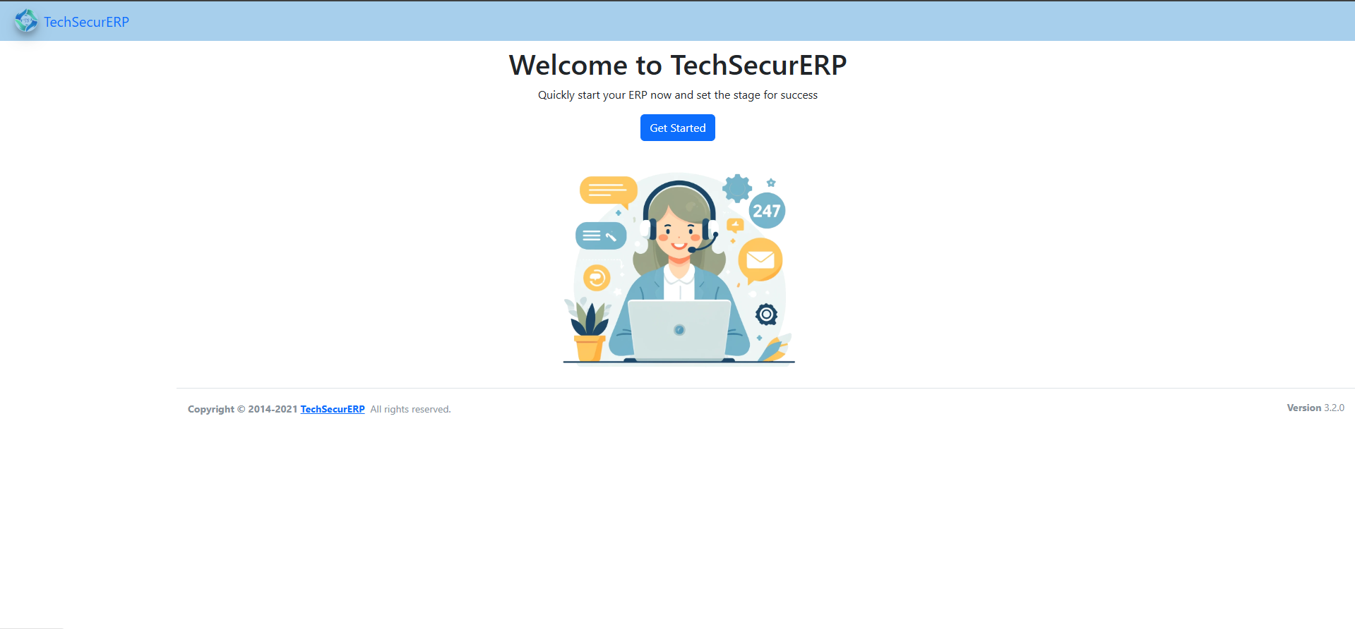 TS ERP Home Dashboard