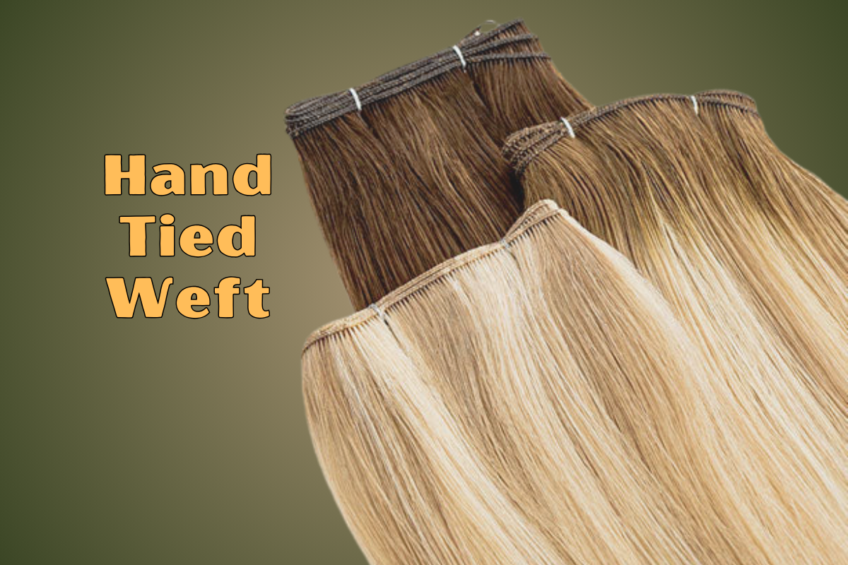 hand-tied wefts