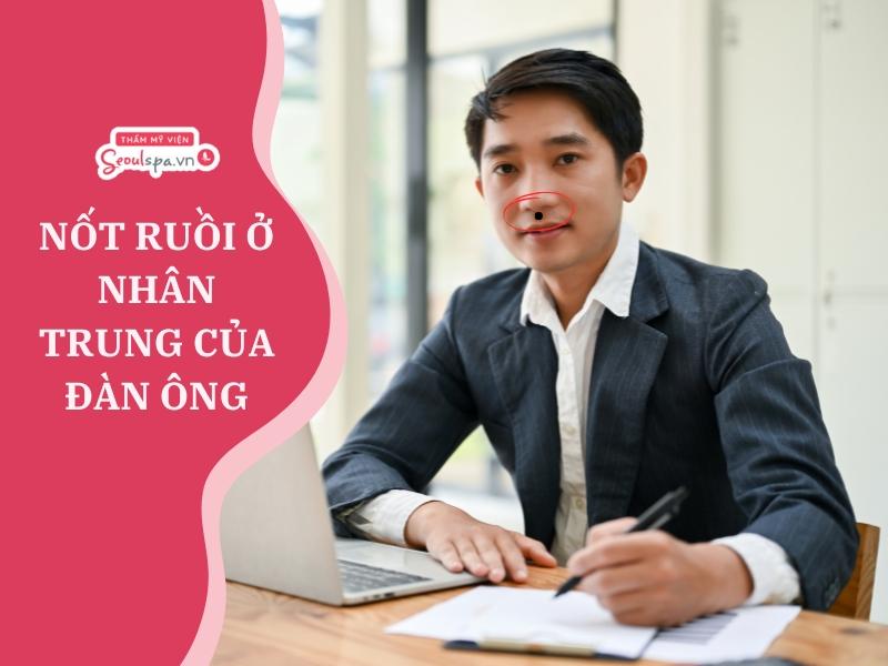 Đàn ông có nốt ruồi ở nhân trung