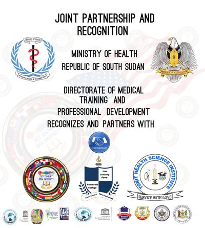 Ministry of Health Republic of South Sudan Joint Partnership Agreement and Recognition