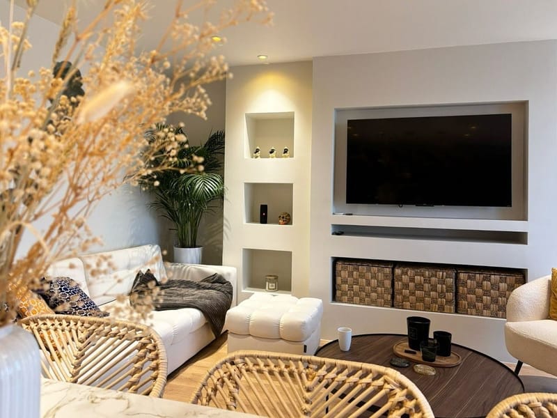 Salon et cuisine ouverte