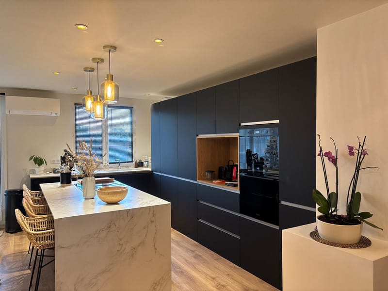 Salon et cuisine ouverte