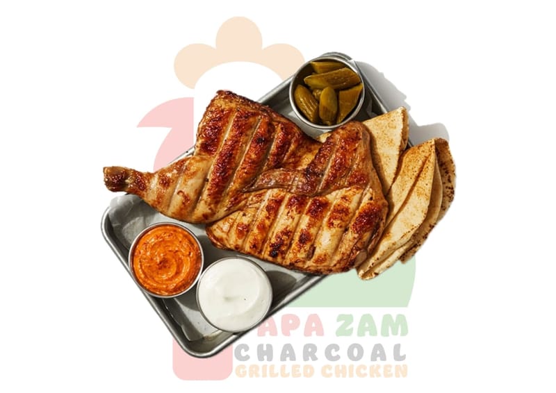 Half Chicken - ONLY K180 / +1 SIDE K210 / +2 SIDES 240