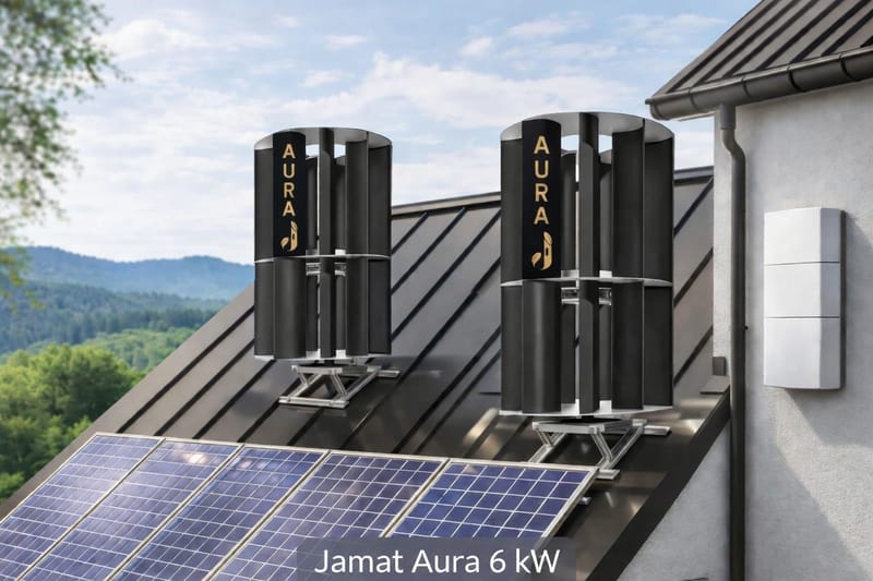 🟢 Turbina wiatrowa JAMAT AURA 6 kW