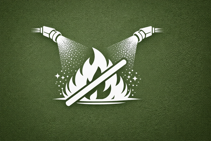 Szybkie tłumienie płomieni