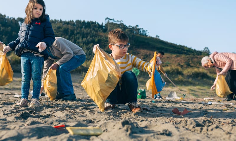 Beach clean up