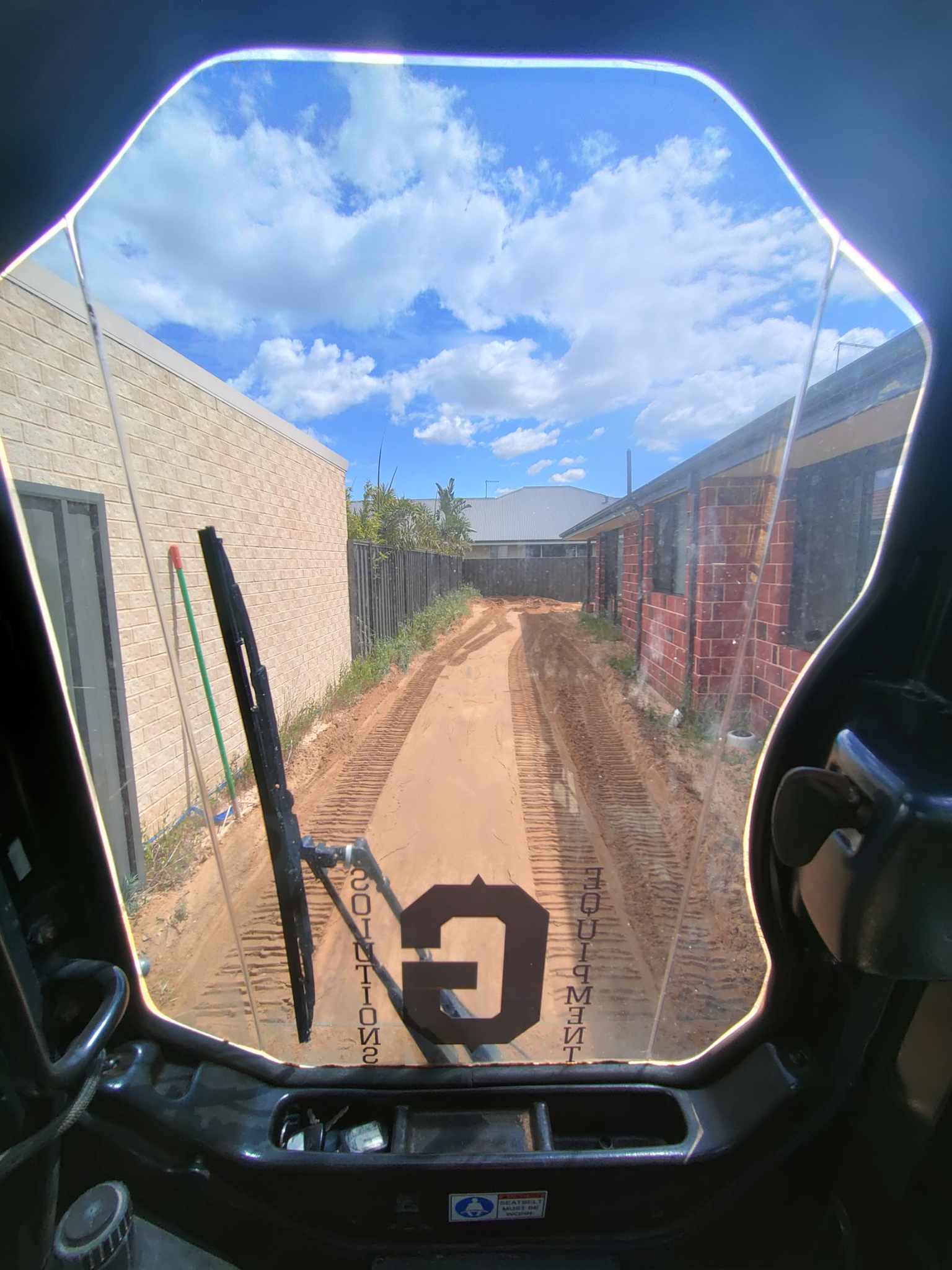 Darling downs Property dig out 150mmready for soil and grass seeding