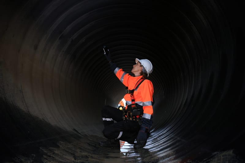 تأسيس أنابيب المياه والصرف الصحي