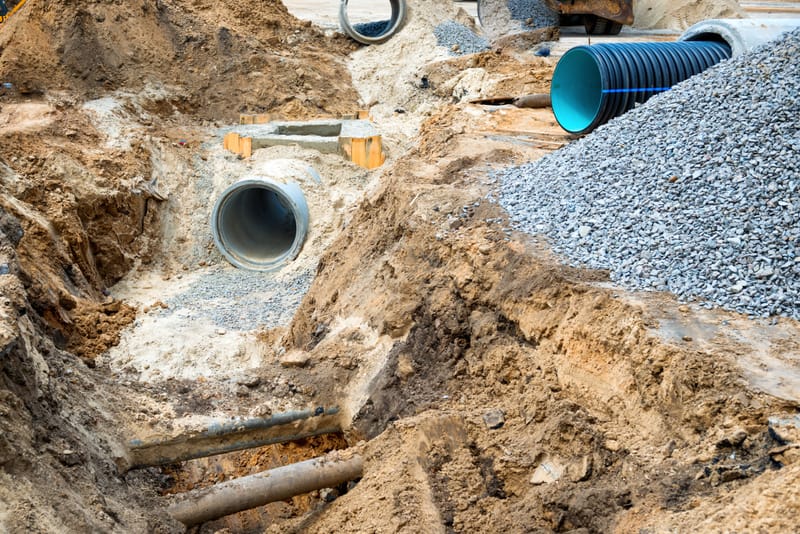 تأسيس شبكات الصرف الصحي