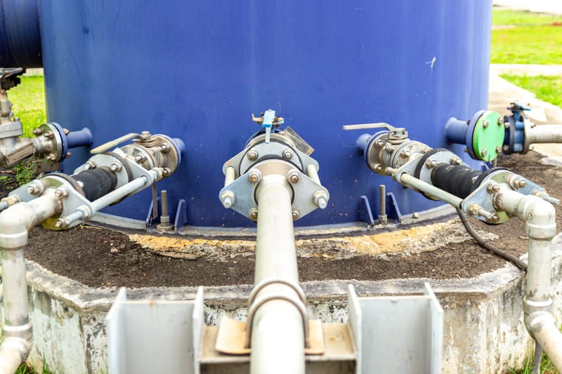 تأسيس شبكات أنابيب مياه الشرب