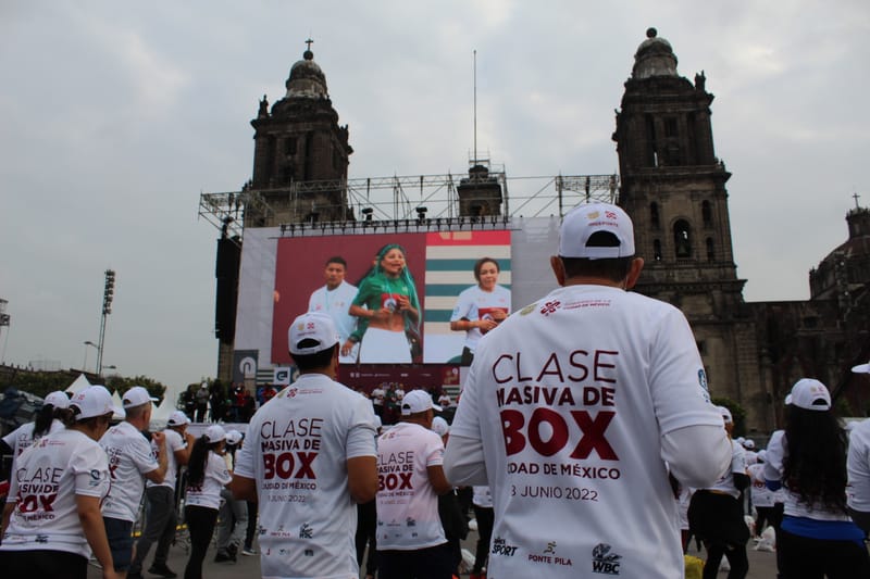 Clase de Box Masiva Zócalo 2022