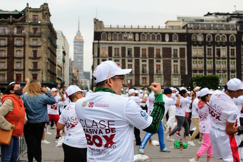 Clase de Box Masiva Zócalo 2022