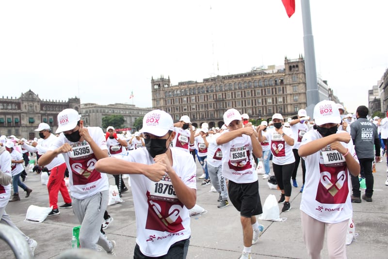 Clase de Box Masiva Zócalo 2022