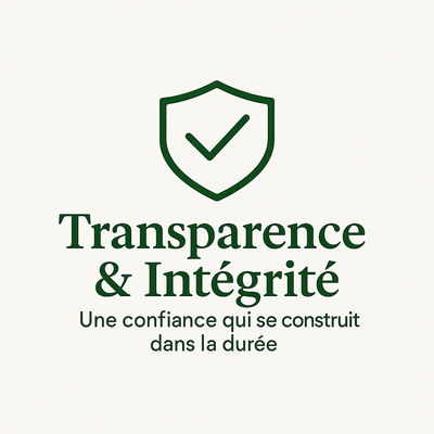 Transparence & Intégrité - Une confiance qui se construit dans la durée