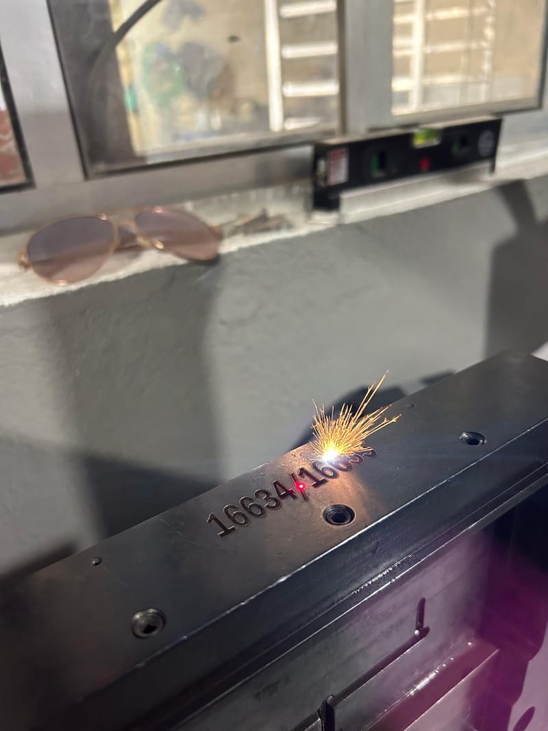 Grabado láser de piezas