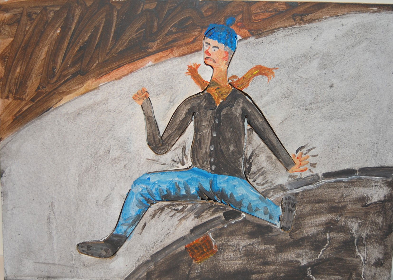 2012, 45x30 cm Akryl na překližce