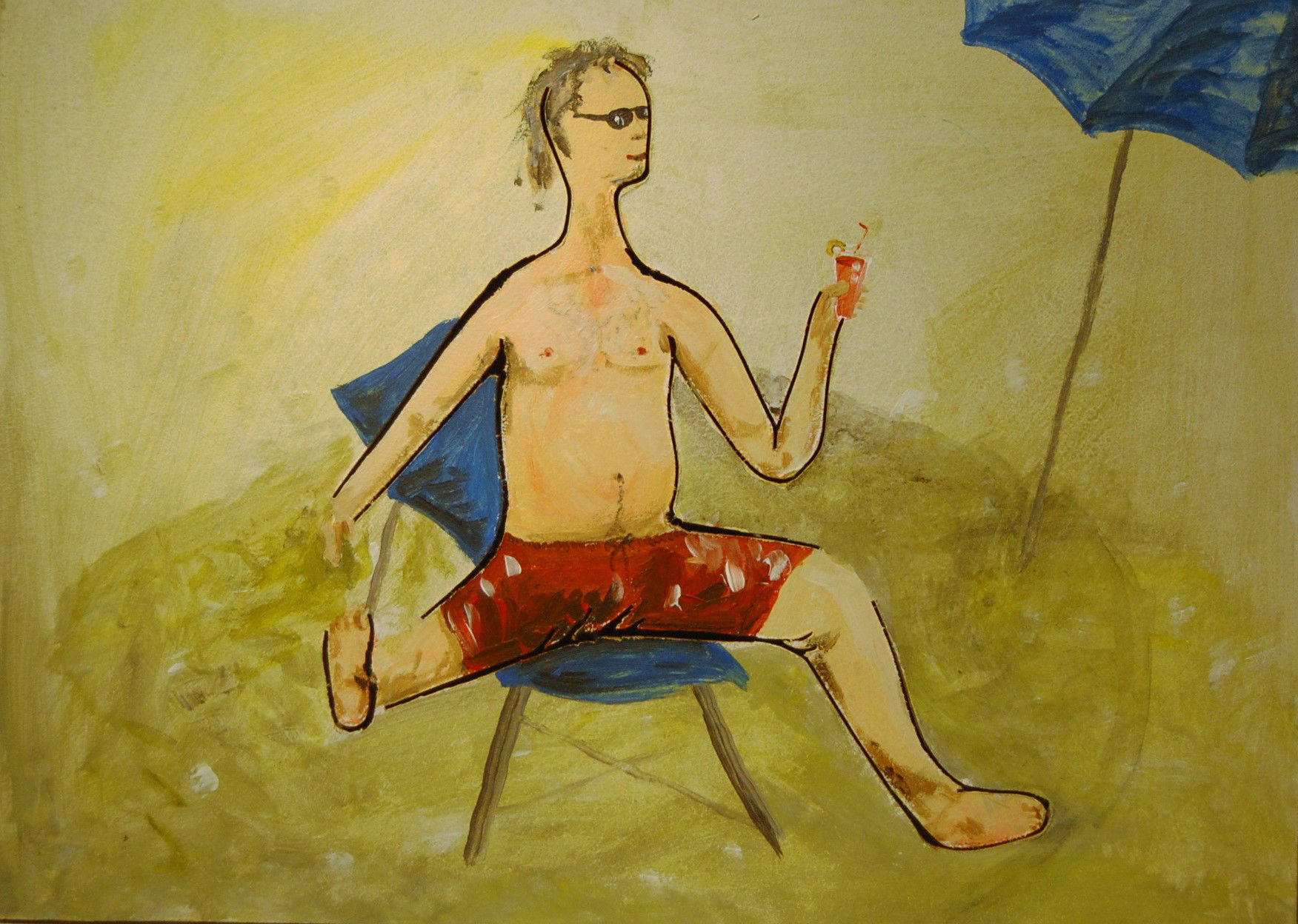 2012, 45x30 cm Akryl na překližce