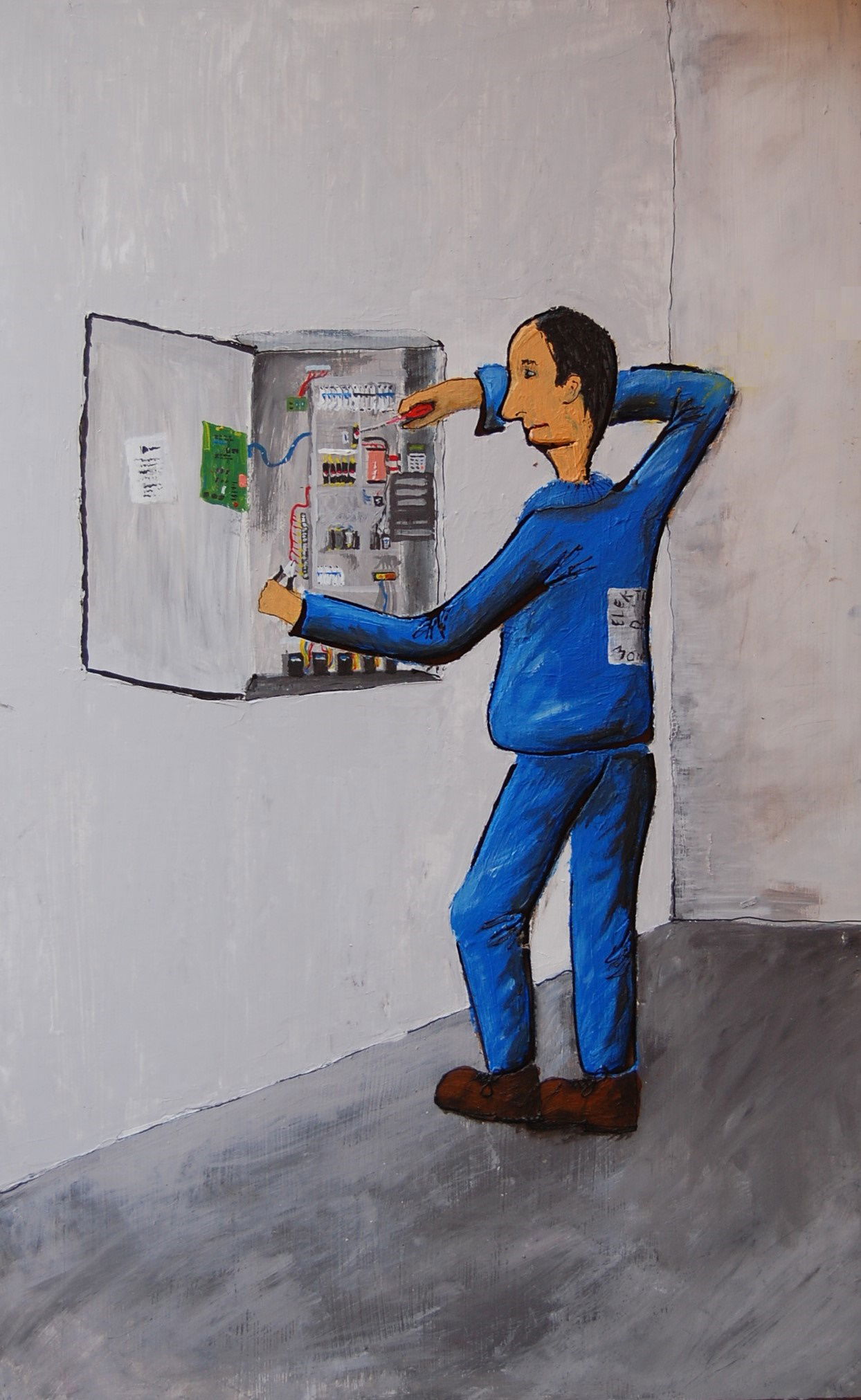 2012 35x40 cm Akryl na překližce