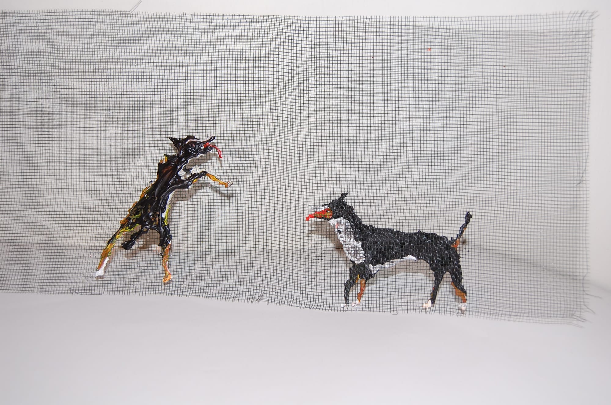 2013 cca 30x20 cm Akryl na pletivu